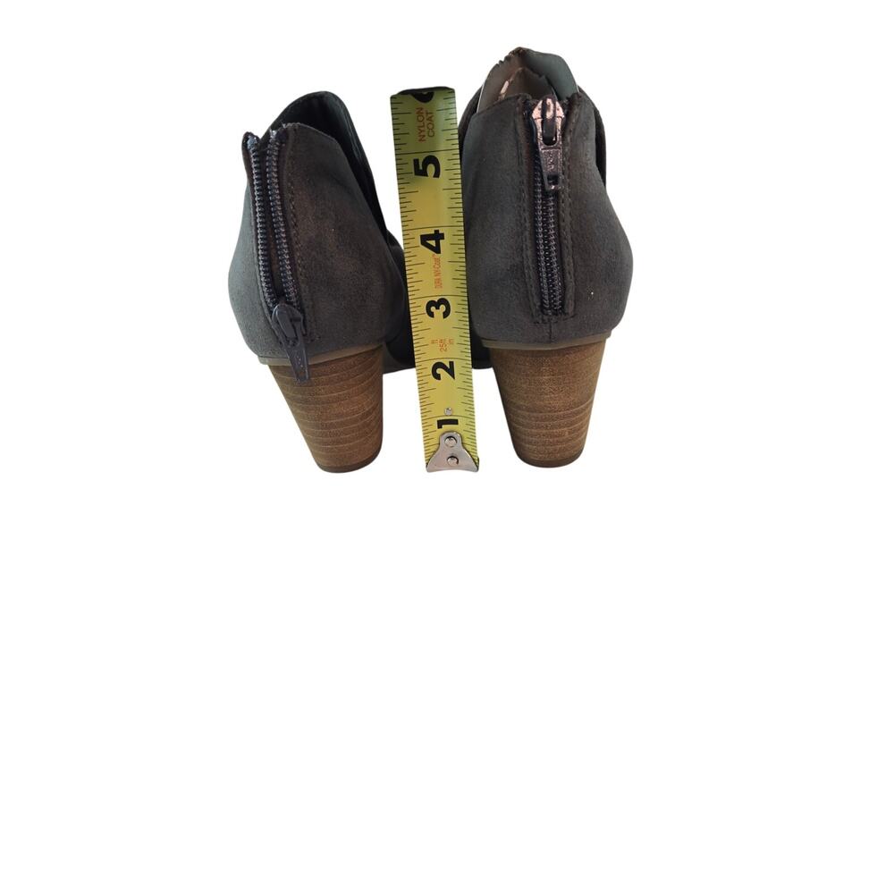 Gray Report Scrunched Booties With Chunky Stacked… - image 4